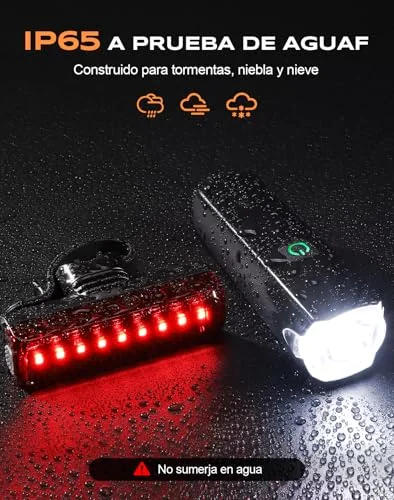 CIRYCASE Luces 1200 Lúmenes foto 5