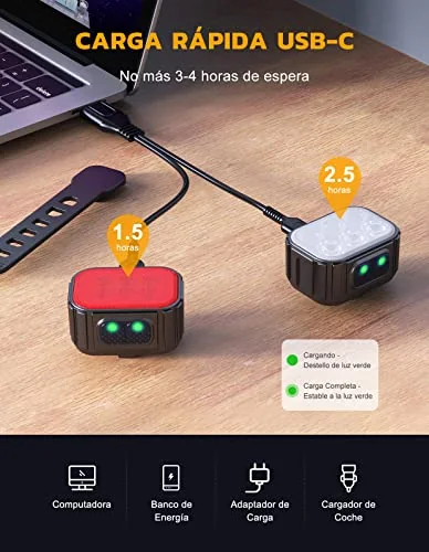 CIRYCASE Luces 500 Lúmenes Foco e Inundación foto 3