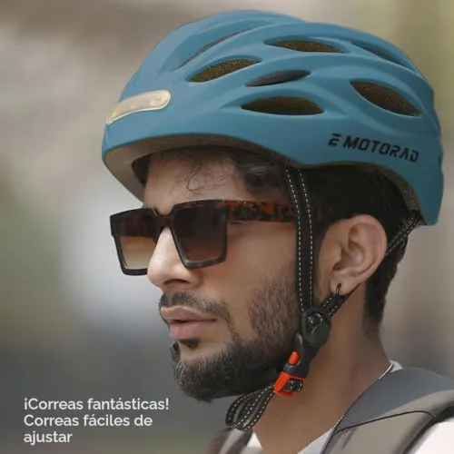 EMOTORAD Casco con Luz LED Delantera y Trasera foto 7