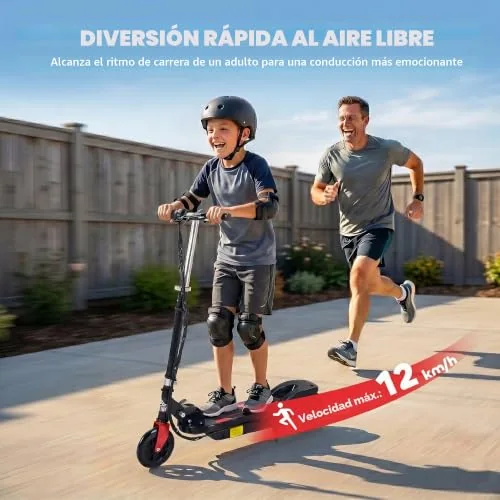 HOMCOM Patinete Eléctrico Plegable para Niños de 7-14 Años foto 4