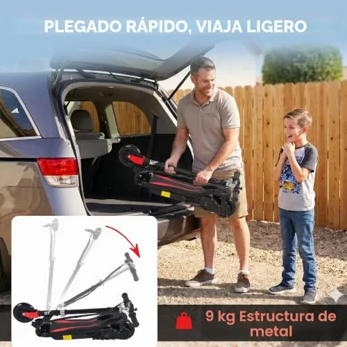 HOMCOM Patinete Eléctrico Plegable para Niños de 7-14 Años foto 5
