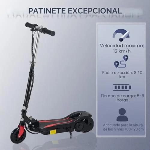 HOMCOM Patinete Eléctrico Plegable para Niños de 7-14 Años foto 7