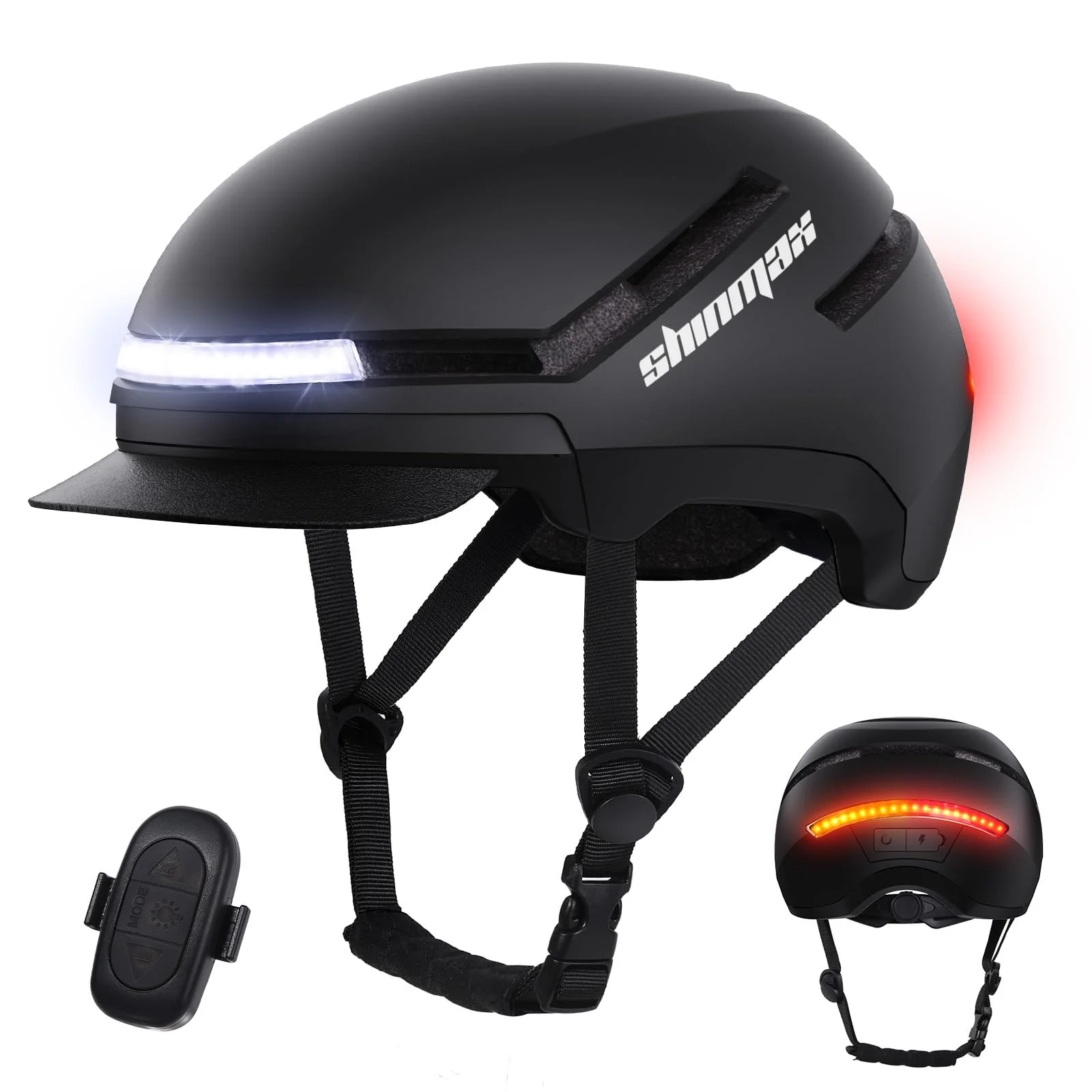 Shinmax Casco con Luz e Intermitentes foto 7